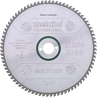 Metabo lame de scie Multi Cut - Professional, 254 x 2,4/1,8 x 30, Z80 FZ/TZ, 5° nég. – 628223000 – Utilisation universelle pour matériaux exigeants - Image 1
