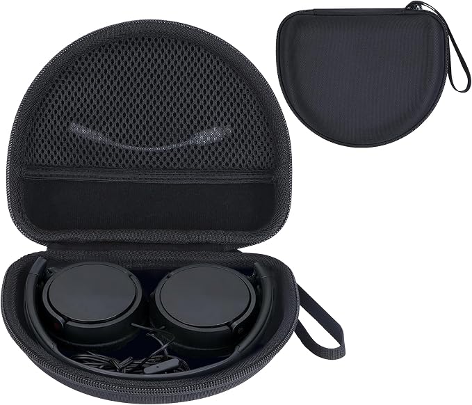 Hard Protective Case for Sony MDR-ZX110AP / MDR-ZX110NC / MDR-ZX310AP / MDR-ZX110 / ZX Series Foldable Headphones (Black) - Image 1