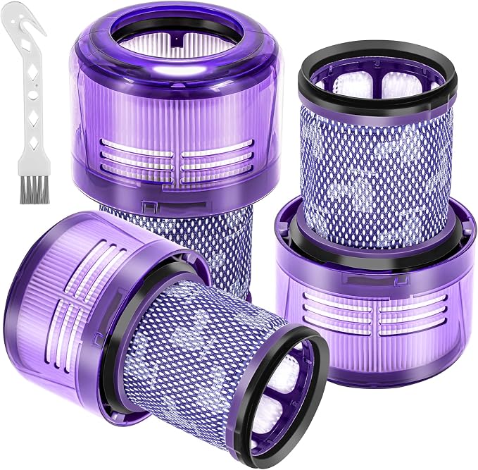 3Pcs Filter Compatible with Dyson V12, HEPA Filter for V12 Detect Slim Absolute Total Clean Extra Fluffy Motorhead Complete Vacuum Cleaner, Spare Parts Accessories, Replace # 971517-01 - Image 1