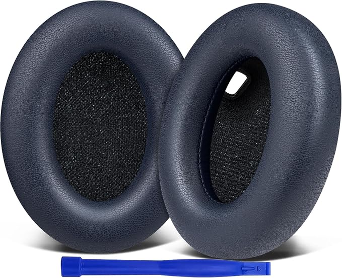 SOULWIT Foam Cushion Ear Pads for Sony WH-1000XM4 (WH1000XM4) Headphones, with Sound Insulation Foam, Extra Thickness, Without Affecting Sensor-1000XM4 PL Blue - Image 1