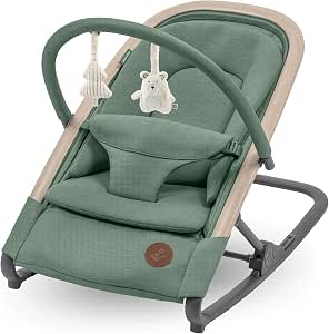 Maxi-Cosi Kori chaise transat bebe et siège 2-en-1 avec arche à jouets, 0 - 2 ans, jusqu'à 15 kg, transat nouveau-né, 3 positions d'inclinaison, harnais facile à installer, Beyond Green - Image 1