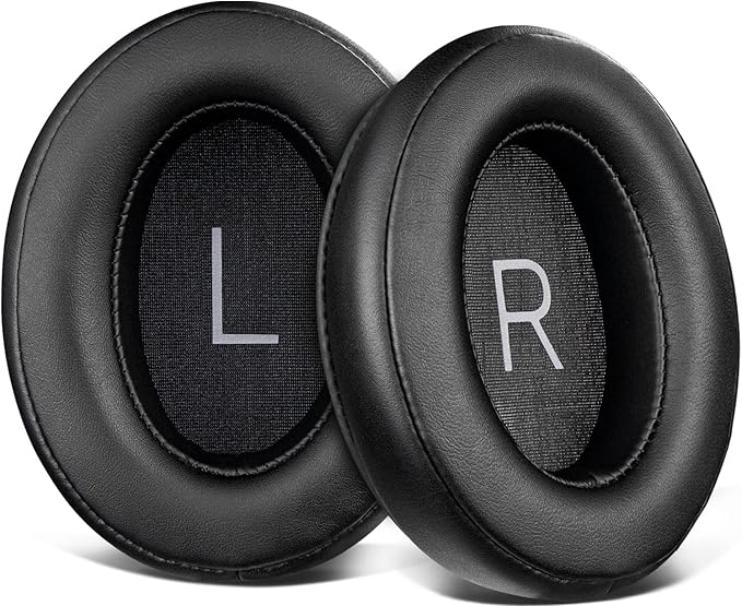 SOULWIT Leather Protein Foam Cushion Pads for Sennheiser Momentum 3 Wireless Noise Cancelling Over/Around-Ear Headphones, with Soft Noise Isolation Memory Foam - Image 1