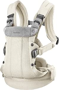 BabyBjörn Harmony Baby Carrier, Mesh 3D, Cream - Image 1