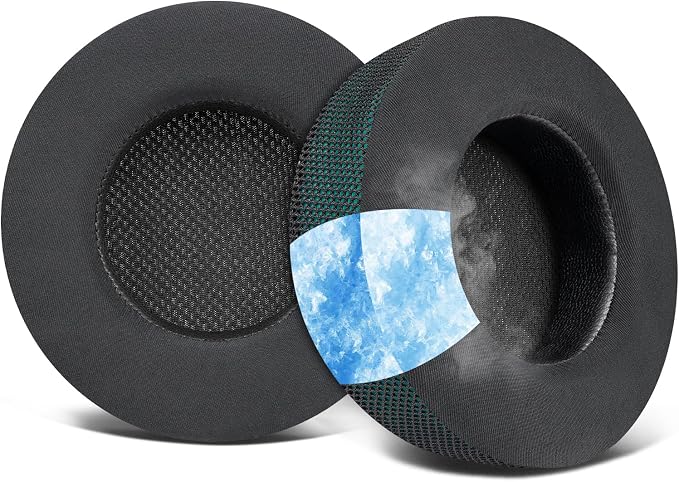 SOULWIT Foam Cushion Pads for Corsair Virtuoso RGB Wireless XT SE Gaming Headset, Earpads with High Density Noise Insulation Foam, Thickness Added - Image 1