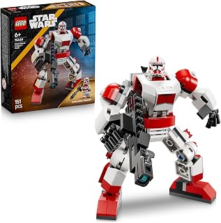Star Wars 75448 The Robot of the Shock Trooper Clone – Robot Toy – Articulated Action Figure with Blaster Rifle & Minifigure – Collector's Gift for Boys or Girls from 6 Years and Above & Fans - Image 1
