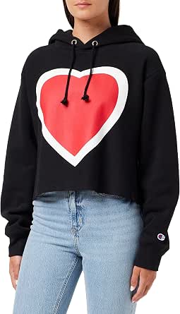 Making the Cut Season 3 Episode 2 Champion Collab Rafael's Winning Look, Reverse Weave Cropped Sweatshirt, Black, L - Image 1