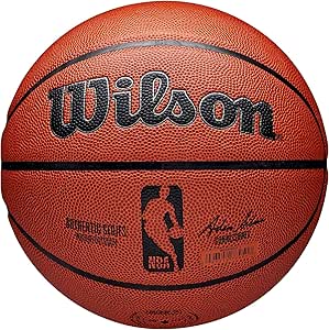 Wilson NBA Authentic Ballon de basket intérieur/extérieur Taille 3, Taille 6 et Taille 7 - Image 1