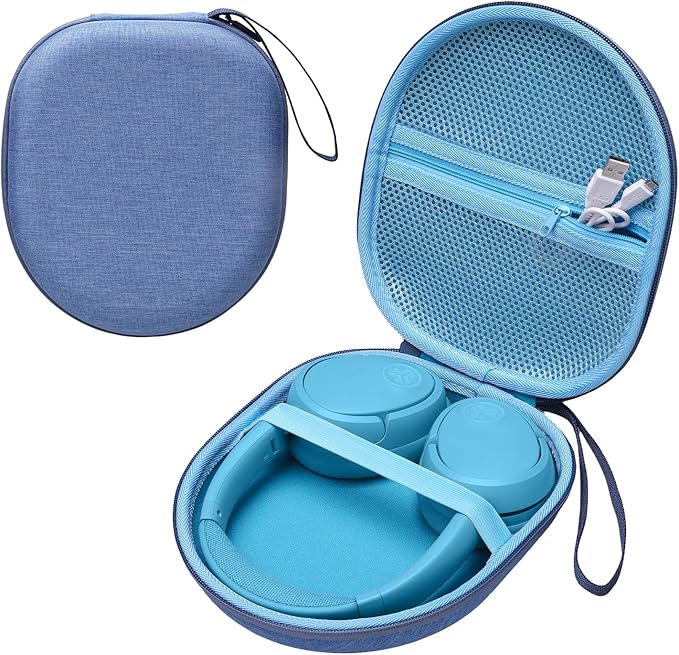 XANAD Hard Case Carrying Bag for Beats Studio Pro/Solo 4 / Studio3 / Solo 3 Magnetic Slot Headphone Cover (Blue) - Image 1