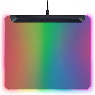 Razer Firefly V2 Pro - Tapis de Souris de Jeu rétroéclairé RGB - Port USB intégré (éclairage LED 15 Zones, Surface texturée Micro-gravée pour Un Suivi Optimal, câble USB-C détachable) Noir - Image 1