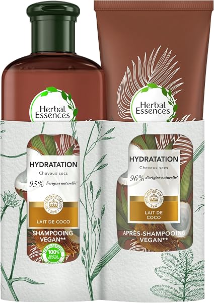 Herbal Essences Hydratation Lait de Coco Coffret avec Shampoing 250ml Et Après Shampoing 200ml - Image 1