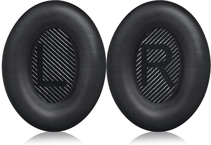 YISH Headphones for Bose QuietComfort 35: Protein Foam Cushion Compatible with Bose QC35, QC35 II, Ae2, Ae2i, Ae2w, SoundTrue and SoundLink, Noise Isolating (Black) - Image 1