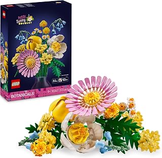 LEGO Botanicals Petit Bouquet Ensoleillé - Jeu de Construction de Fleurs Artificielles - Tulipe, Pivoine & Plus - Jouet sur la Nature pour Fille dès 9 Ans & Ado - Idée de Cadeau d'anniversaire 10347 - Image 1
