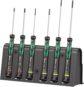 Wera 2035/6A 05118150001 Electronic Screwdriver Set with Rack 6 Pieces Green - Image 1