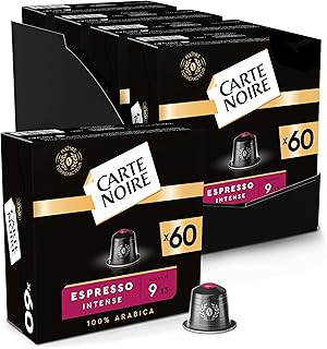 CARTE NOIRE - Capsules de Café Espresso Intense N°9 Compatibles Nespresso® - Café Arabica - Lot de 4 x 60 Capsules Aluminium - Fabriqué en France - Image 1