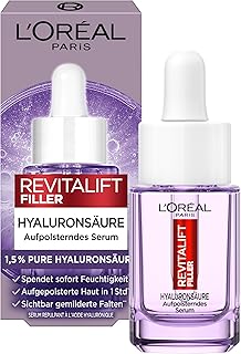 L'Oréal Paris Mini sérum repulpant pour femme : pour réduire les rides et peau jeune et repulpée avec [1,5% d'acide hyaluronique] Revitalift Filler 1 x 15 ml - Image 1