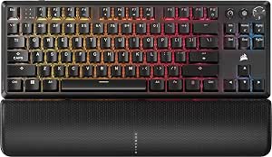 Corsair K70 Core TKL Wireless RGB Tenkeyless Mechanical Gaming Keyboard - Linear Switches MLX Red v2-Linear Pre-Greased - Noise Reduction - Double-Shot ABS Keycaps - - Image 1