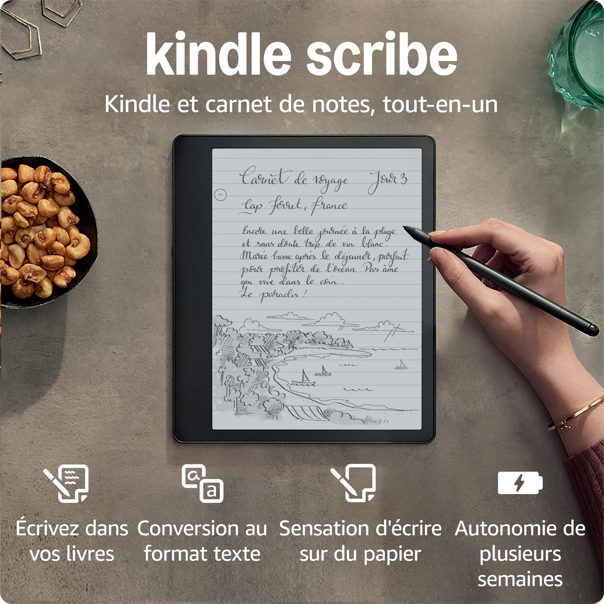 Kindle Scribe (16GB) | The First Kindle and All-in-One Digital Notebook with 10.2" 300 dpi Paperwhite Display | Basic Stylus Included - Image 1