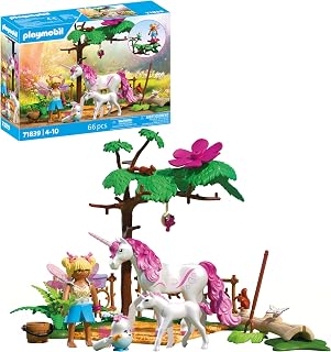 Magic Unicorns | Magical Unicorn Stable Stable for Mom and Her Foal | With Accessories and Adorable Figures | Perfect Gift for Kids Ages 4+ | 71839 - Image 1
