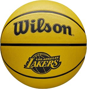 Wilson NBA Team Tribute Solid BSKT LA Lakers 5, Yellow - Image 1