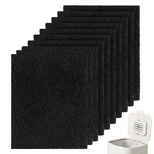 10 Pcs Activated Carbon Odour Filter, Compost Bin Filters for Joseph Joseph Joseph Smell Filter, Compost Bin and Recycling Bin for Indoor Kitchen - Image 1