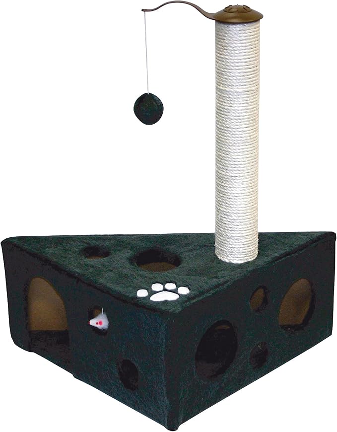 duvoplus, Scraper Felix 46x46x68 cm Anthracite, Scratching post, Anthracite, Cat - Image 1