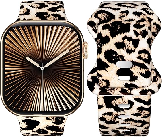 Strap Compatible with Apple Watch 40mm 44mm 46mm 45mm 42mm 41mm 38mm 49mm Women Men, Soft Silicone Sport Strap for iWatch Series 9 8 7 6 5 4 3 2 1 SE Ultra - Image 1