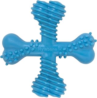 chew bones and dental toy for aggressive chewers, X-shaped bones, beef flavour - Large - fits large dogs up to 23 kilos - Image 1