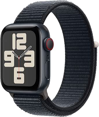 Apple Watch SE (2nd Generation, 2023) (40mm GPS + Cellular) Smartwatch with Aluminium Case and Midnight Sport Buckle, Fitness Activity Tracker, Sleep Tracker, Retina Display, Carbon Neutral - Image 1