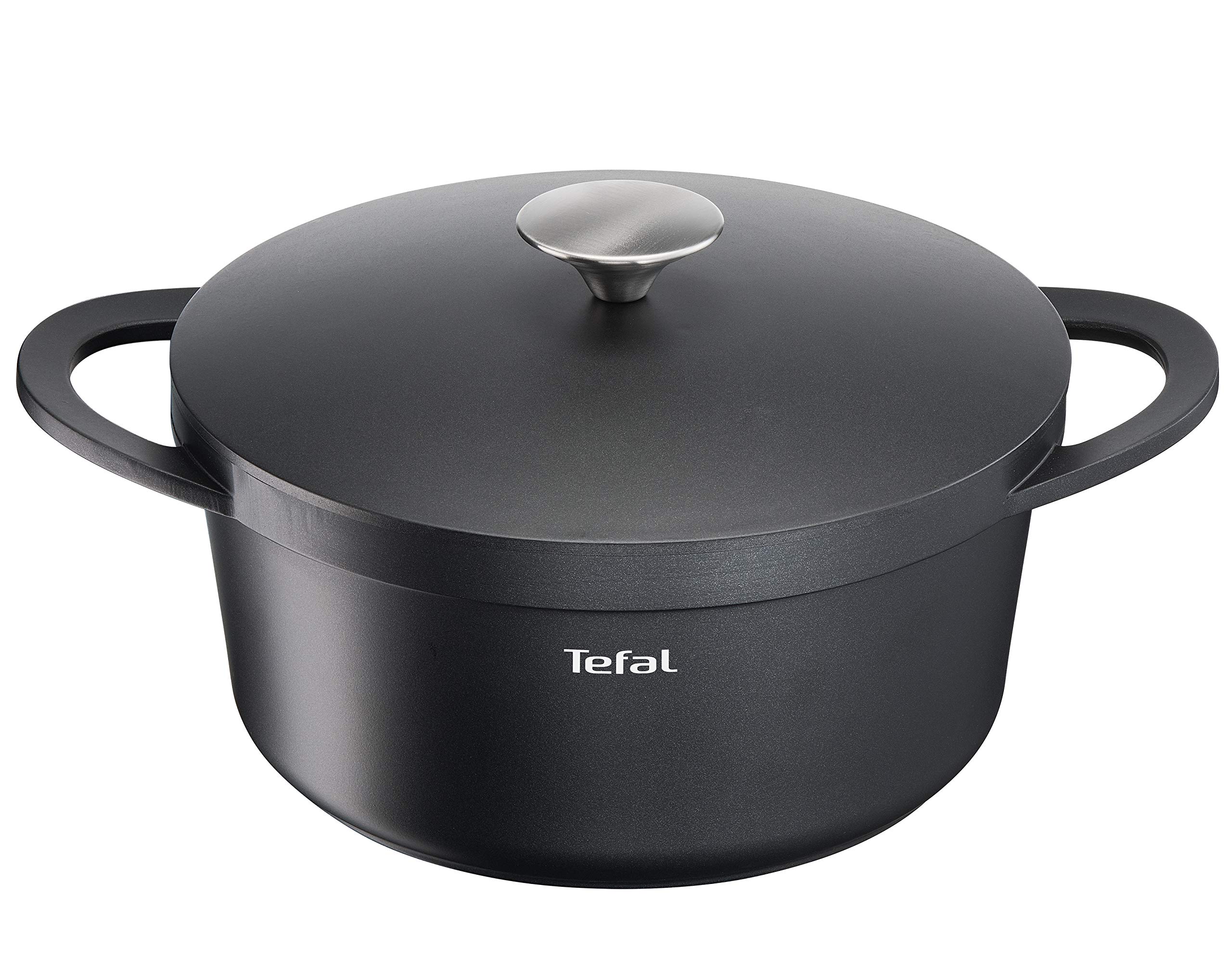 TEFAL Trattoria E21846 Casserole Dish Cast Aluminium with Non-Stick Coating, Good Heat Retention, Stewed Dishes, Suitable for All Standard Hobs, Including - Image 1