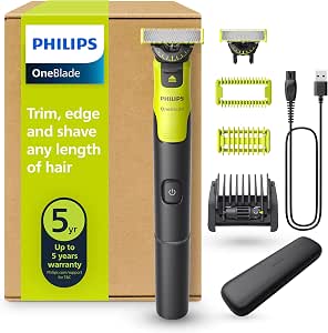 Philips OneBlade 360 with Authentic Connectivity Face + Body, Electric Shaver, Beard Trimmer, 360 Blade Technology, 1 x 360 Blade, 1 x 5-in-1 Adjustable Comb, 1 x Body Kit, QP4631/65 - Image 1