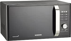 Samsung MG23F302TAK Microwave Grill Oven, 800 W, Grill 1100 W, Healthy Cooking, 23 Liters, Black/Silver - Image 1