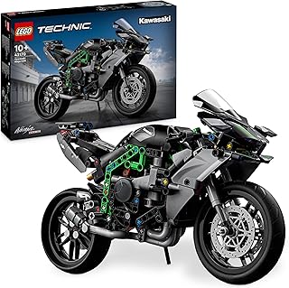 Technic La Moto Kawasaki Ninja H2R, Jouet de Construction pour Enfants, Set à Collectionner, Idée Cadeau pour Garçons et Filles Dès 10 Ans, Modèle à Construire, Favorise le Jeu en Autonomie 42170 - Image 1