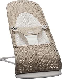 BabyBjörn Bouncer Balance Soft, Mesh, Grey-Beige/White - Image 1