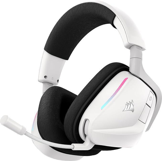 Corsair Void v2 Wireless Gaming Headset with Bluetooth/2.4GHz for PC, PS5, PS4, Switch and Mobile - Dolby Atmos, Dual Wireless Multiplatform, Long Life Battery, Fast Charging - Two Tone - Image 1