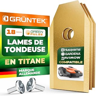 Husqvarna Gardena Navimow 18 Blades Robot Lawnmower Blades Stainless Steel Blades with TiN Coating Precision and Service Life - Image 1
