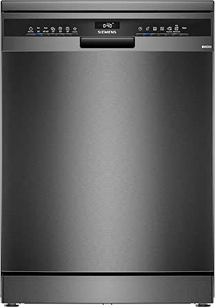 SIEMENS Dishwasher 60 cm SN23EC03ME, iQ300, varioSpeed Plus, Black Steel          [Energy Class B] - Image 1
