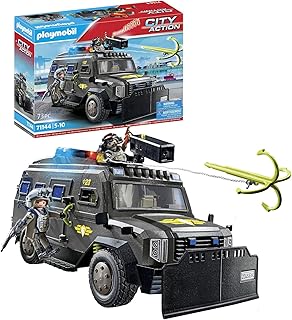 Playmobil 71144 Véhicule d'intervention des Forces spéciales - City Action - avec Deux Personnages et Une Voiture Qui Comprend des Effets sonores et Lumineux - Ville & Métiers - Dès 5 Ans - Image 1