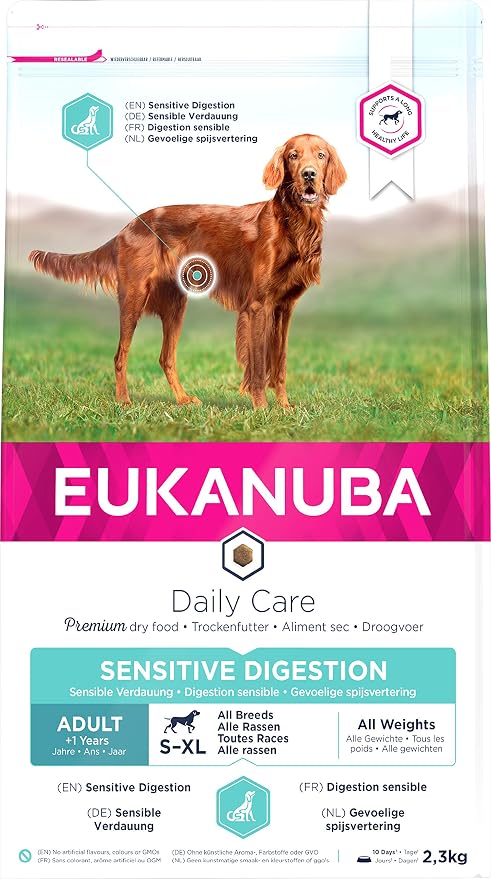 Eukanuba Adult Dog Daily Care Sensitive Digestion for All Breeds Chicken 2.5 kg - Image 1