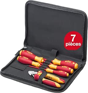 Wiha SoftFinish Electrician's Screwdriver Set 6 Pieces with Case - Image 1
