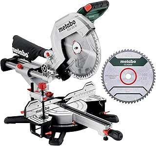 Metabo KGS 305 M - 613305900 - Kit scie radiale et à onglet avec lame de scie circulaire Precision Cut Line 305 mm 2. Lame de scie en carbure de tungstène et fonction de traction - Câble de 2 m de - Image 1