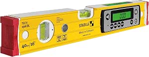 STABILA TECH 196 DL Digital Spirit Level, 40 cm, Waterproof and Dustproof IP 67, 2 Digital Screens, No Calibration, Display: °,%, mm/m, in/ft, pocket - Image 1