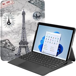 Étui à rabat horizontal en cuir avec support pour tablette Microsoft Surface Pro 8 - Image 1