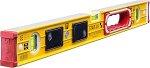 STABILA Level Type 196-2 LED, 61 cm, extra-rigid aluminium profile, 1 horizontal flask/1 vertical LED flask, 1 handle, shock absorbers, non-slip, Made in Germany - Image 1