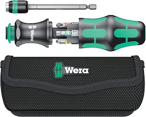 Wera 05051016001 Kraftform Kompakt 20 Tools Finder 1, with Pouch, 7 Pieces, Black/Green, One Size          [Energy Class A+] - Image 1