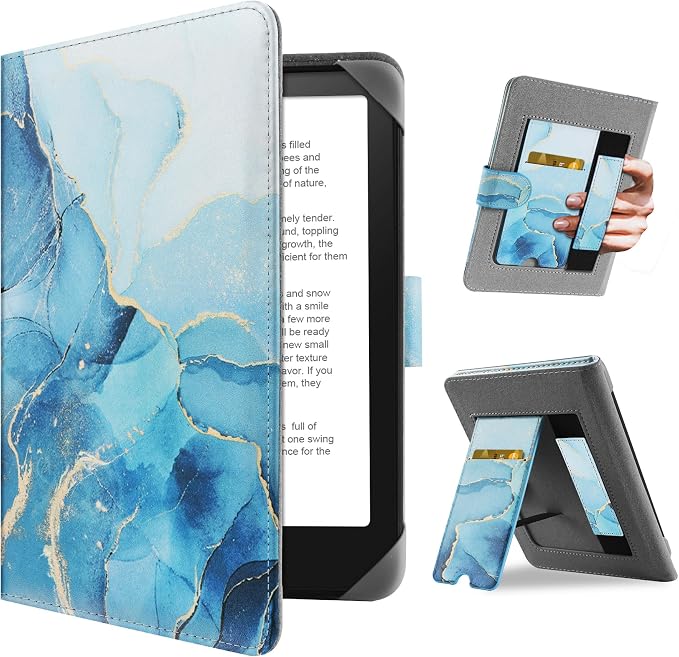 HoYiXi Dali Universal Case for 6.8 Inches/7 Inches Kindle eReader Compatible with Pocketbook/Tolino/Sony/Kobo Clara HD/Kobo Clara 2E/Paperwhite 6.8 Inch 7 Inch Stand Function Cover Case Cover Case - Image 1