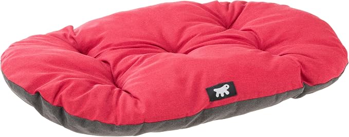 Ferplast Panier Chien Relax, Coussin pour Chiens de petite Taille, Panier Chats, Tapis pour chenils et voitures, Lavable, en coton avec rembourrage doux, 43 x 30 cm. Rouge - Image 1