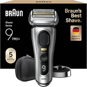 Braun Series Series 9 PRO+ Electric Shaver, Charging Stand, Wet & Dry, 9517s, Silver - Image 1