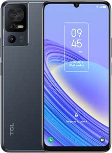 TCL 40SE Mobile Phone 128GB ROM 4GB RAM, Android 13 Smartphone, 6.75 Inch Screen, Dual SIM, 50MP Triple Camera, NFC Cell Phone, 5010 mAh, with Wired Headphones, No Charger, Grey - Image 1