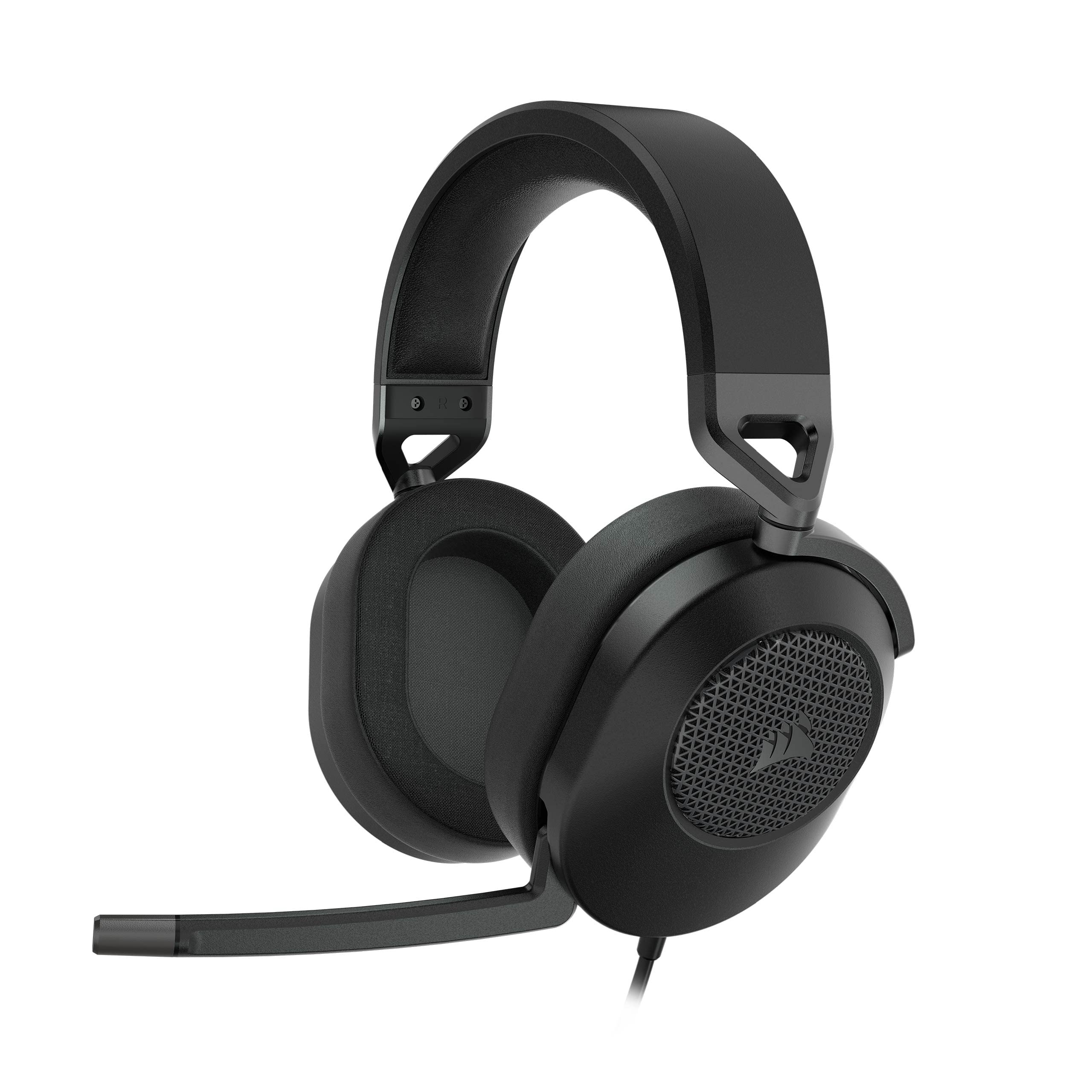 Corsair HS65 Surround Wired Gaming Headset - Dolby 7.1 Surround Sound - SonarWorks SoundID - Compatible iCUE - PC, Mac, PS5, PS4, Xbox, Nintendo Switch, Mobile - Carbon - Image 1