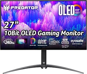 Acer Predator X27U bmiipruzx - OLED-Monitor - Gaming - 68.6 cm (27") - Image 1